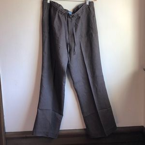 Linen pants Chocolate brown XL